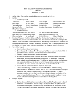 Minutes - November 19, 2013