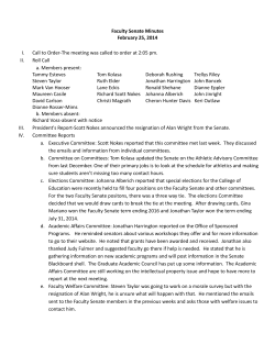 Minutes - February 25, 2014