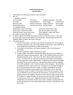 Minutes - April 29, 2014