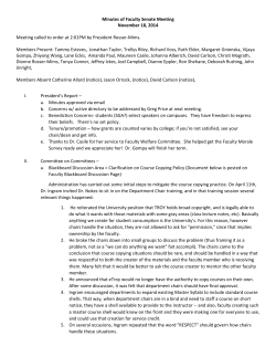 Minutes - November 18, 2014