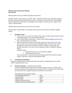 Minutes - April 28, 2015