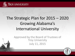 -- Strategic Plan for 2015-2020 --