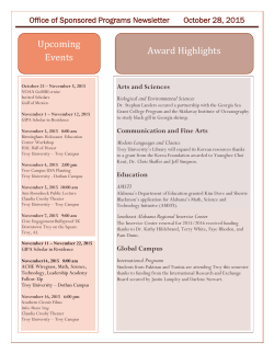 -- Office of Sponsored Programs Newsletter --