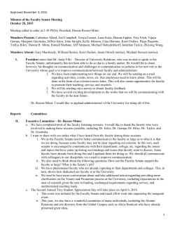 Minutes - October 28, 2015