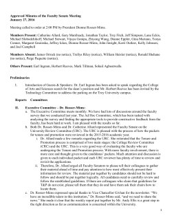 Minutes - January 27, 2016