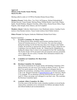 Minutes - March 30, 2016