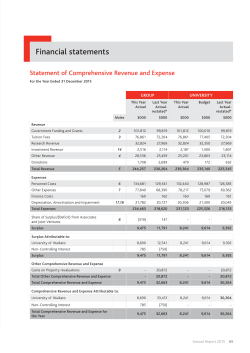 19. Financial Statements