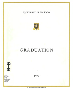 1979 - Apr: Graduation Programme