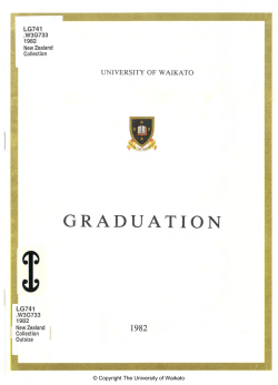 1982 - Apr: Graduation Programme