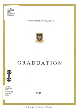 1983 - Apr: Graduation Programme