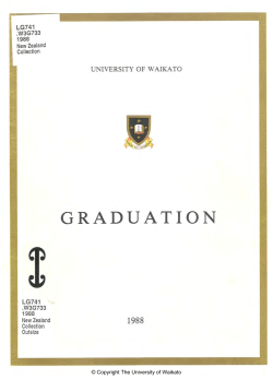 1988 - Apr: Graduation Programme