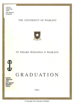 1991 - Apr: Graduation Programme