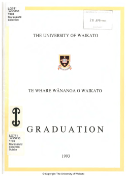 1993 - Apr: Graduation Programme