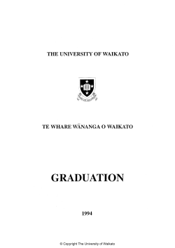 1994 - Apr: Graduation Programme