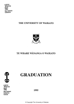 1995 - Apr: Graduation Programme