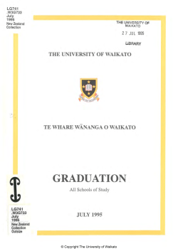1995 - Jul: Graduation Programme