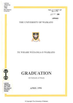 1996 - Apr: Graduation Programme