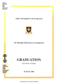1996 - Jul: Graduation Programme