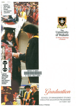 1997 - Oct: Mngt Graduation Programme