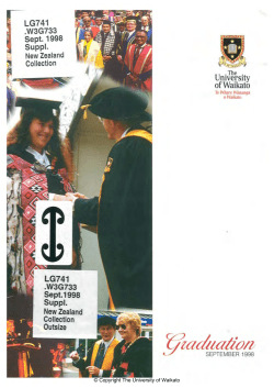 1998 - Sep: Graduation Programme