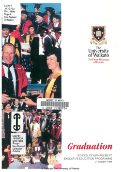 1998 - Oct: Mngt Graduation Programme