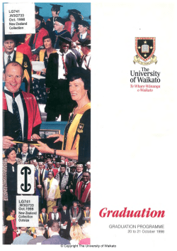 1998 - Oct: Graduation Programme
