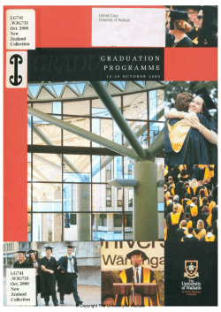 2000 - Oct: Graduation Programme