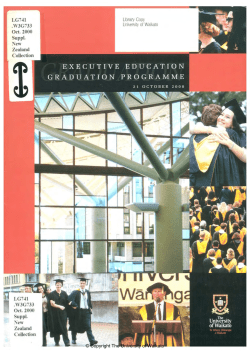 2000 - Oct: Graduation Programme