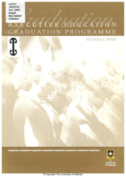 2002 - Oct: Exec-Ed Graduation Programme