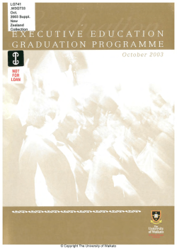 2003 - Apr: Exec-Ed Graduation Programme