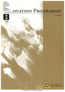 2004 - Apr: Graduation Programme