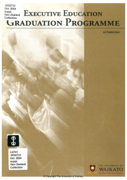 2004 - Oct: Exec-Ed Graduation Programme