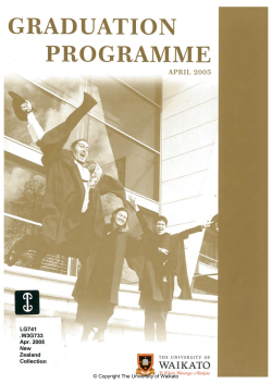 2005 - Apr: Graduation Programme
