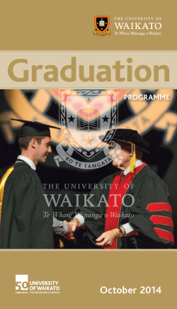 2014 - Oct: Graduation Programme