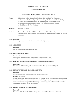 9 December 2015 (minutes)