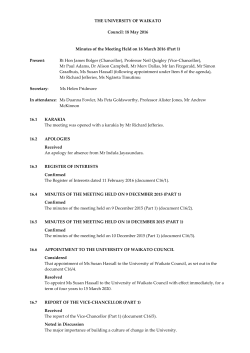 16 March 2016 (minutes)