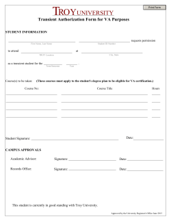 *VA Transient Authorization Form
