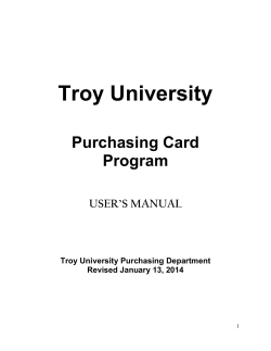 Purchasing Card Policy (PDF)