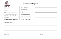 Maintenance Request
