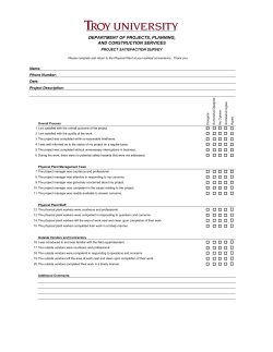 Project Satisfaction Survey