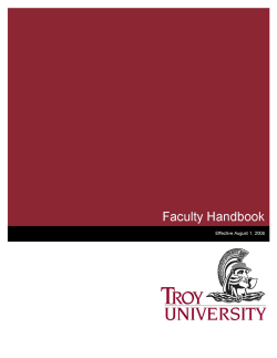 Faculty Handbook, 2008 Edition