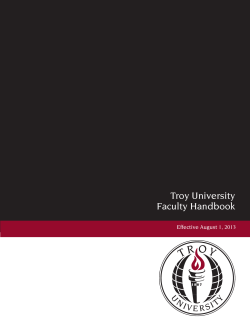 Faculty Handbook, 2013 Edition