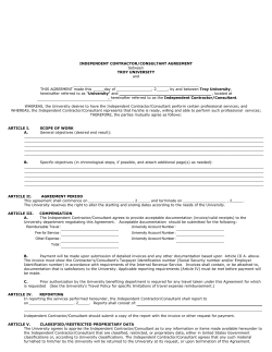 Independent Contractor Form