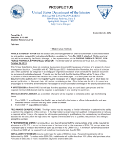 Fairview Prospectus - October 2013