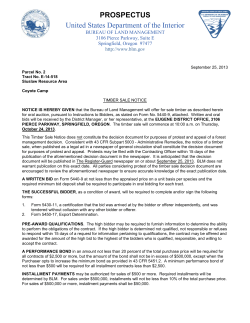 Coyote Camp Prospectus October 2013