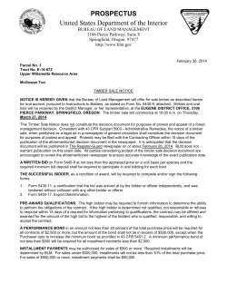 McGowan Too Prospectus - March 2014