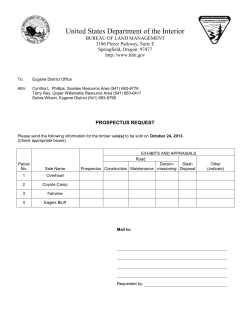 Timber Sale Notice - October 2013