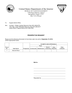 Timber Sale Notice - September 2014