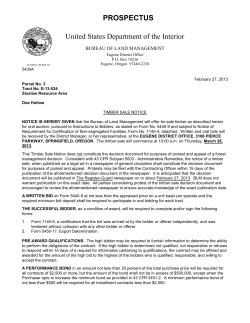 Doe Hollow Prospectus