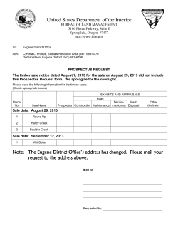 Timber Sale Notice - September 2013